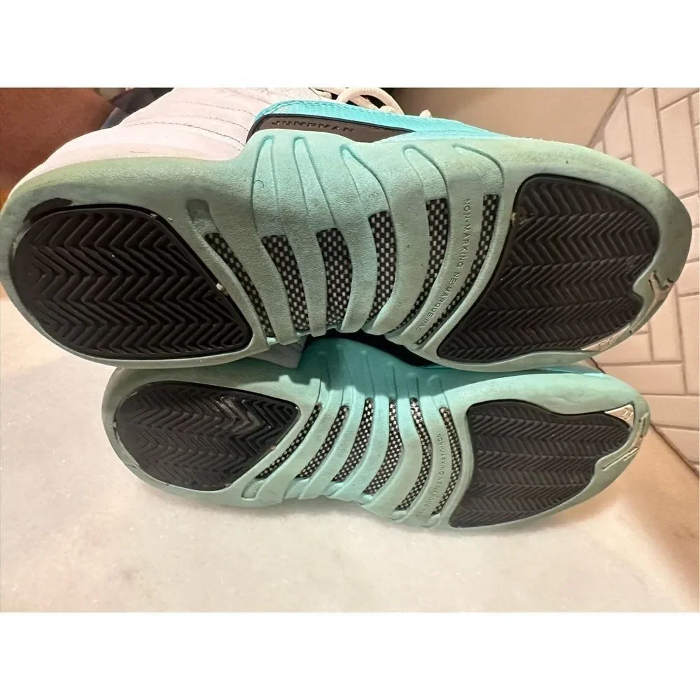 Nike Air Jordan Retro Light Aqua Sneakers Lace Up Size 6.5 510815-100